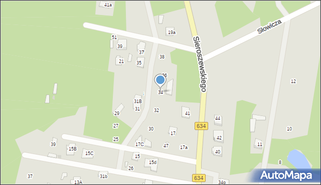 Tłuszcz, Wyspiańskiego Stanisława, 34, mapa Tłuszcz