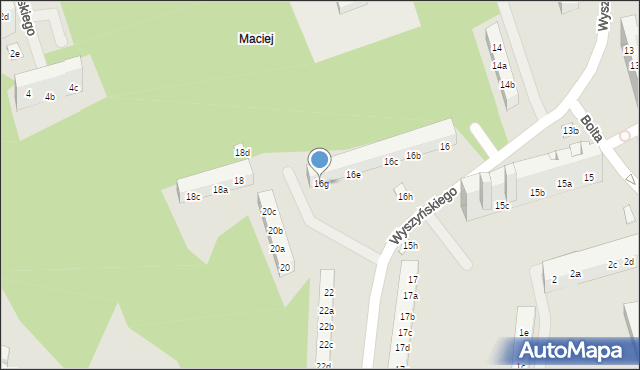 Toruń, Wyszyńskiego Stefana, ks. kard., 16g, mapa Torunia