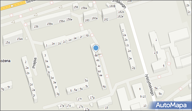 Toruń, Wyszyńskiego Stefana, ks. kard., 4a, mapa Torunia