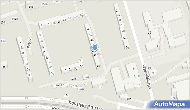 Toruń, Wyszyńskiego Stefana, ks. kard., 4e, mapa Torunia