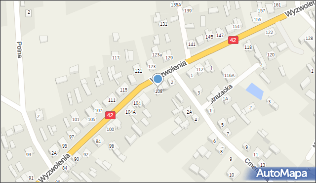 Trębaczew, Wyzwolenia, 108, mapa Trębaczew