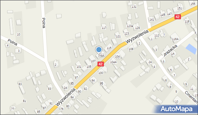 Trębaczew, Wyzwolenia, 109, mapa Trębaczew