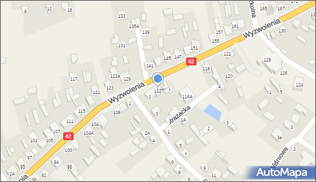 Trębaczew, Wyzwolenia, 112, mapa Trębaczew