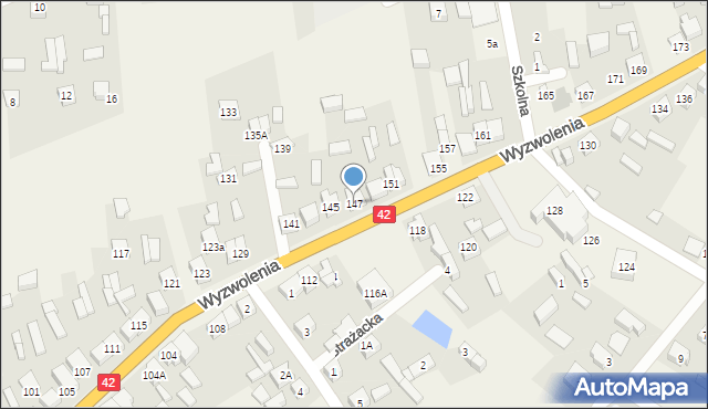 Trębaczew, Wyzwolenia, 147, mapa Trębaczew