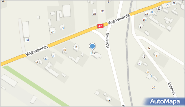 Trębaczew, Wyzwolenia, 14a, mapa Trębaczew