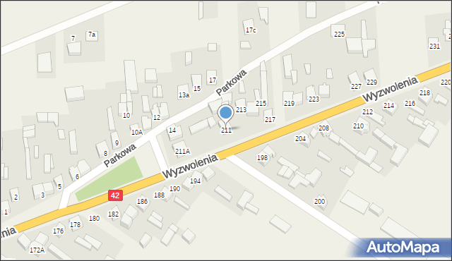 Trębaczew, Wyzwolenia, 211, mapa Trębaczew