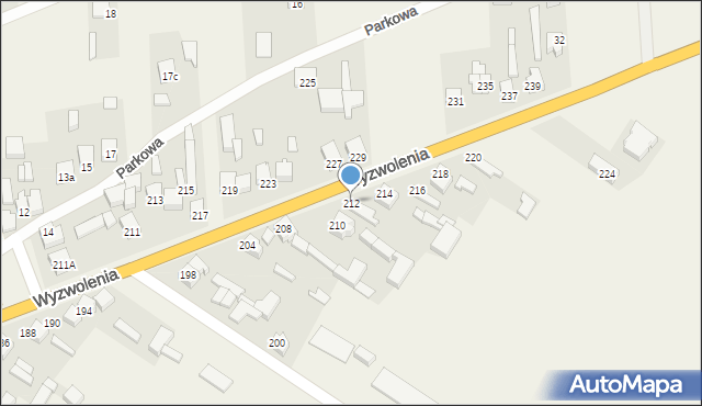 Trębaczew, Wyzwolenia, 212, mapa Trębaczew