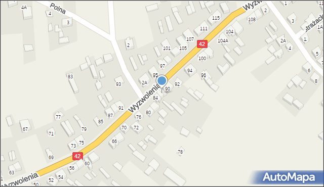 Trębaczew, Wyzwolenia, 88, mapa Trębaczew