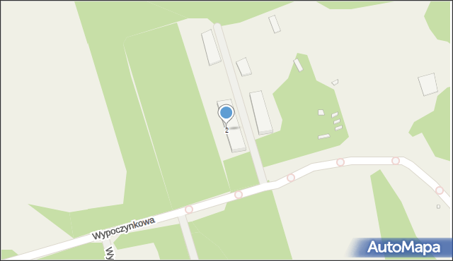 Trzaskowo, Wypoczynkowa, 2, mapa Trzaskowo