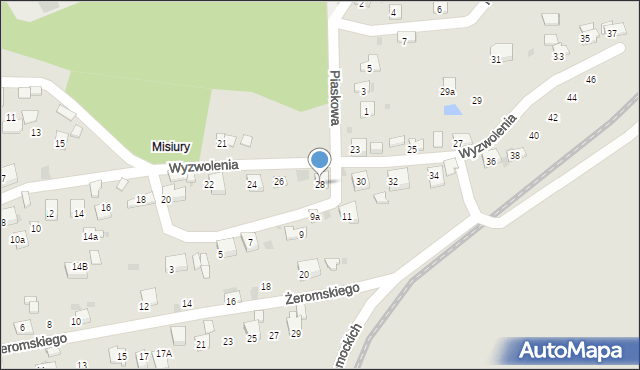 Trzebinia, Wyzwolenia, 28, mapa Trzebinia