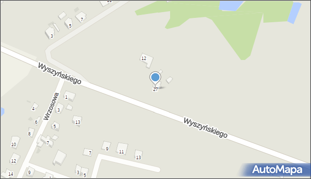 Trzemeszno, Wyszyńskiego Stefana, ks. kard., 27, mapa Trzemeszno