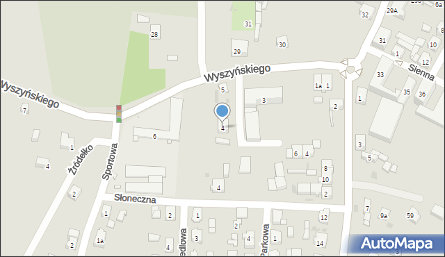 Trzemeszno, Wyszyńskiego Stefana, ks. kard., 4, mapa Trzemeszno