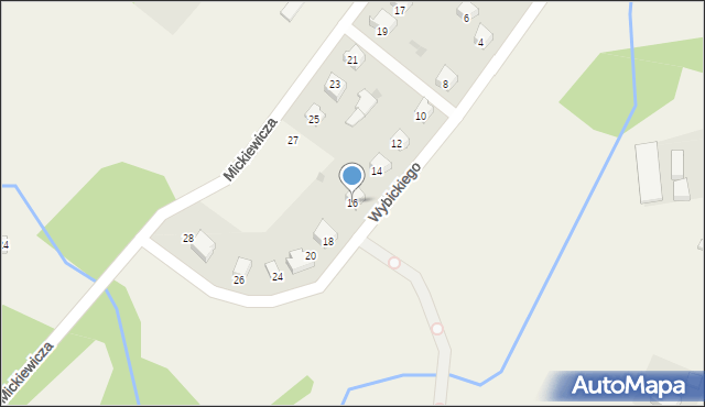 Tuchomie, Wybickiego Józefa, gen., 16, mapa Tuchomie