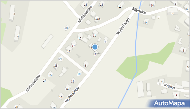 Tuchomie, Wybickiego Józefa, gen., 4, mapa Tuchomie