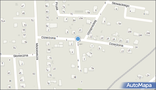 Tuchów, Wyszyńskiego Stefana, ks. kard., 1, mapa Tuchów