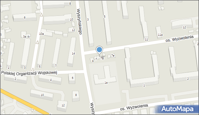 Turek, Wyszyńskiego Stefana, ks. kard., 7A, mapa Turka