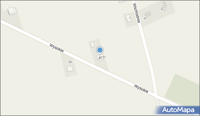 Turośń Kościelna, Wysokie, 4C, mapa Turośń Kościelna