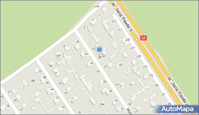 Tuszyn, Wyspiańskiego Stanisława, 49, mapa Tuszyn