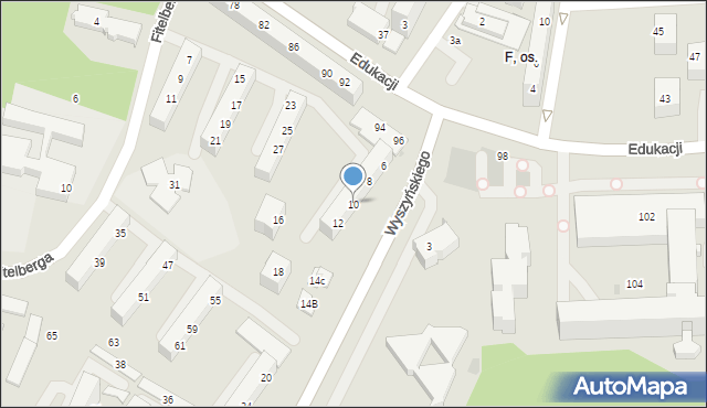 Tychy, Wyszyńskiego Stefana, ks. kard., 10, mapa Tychów