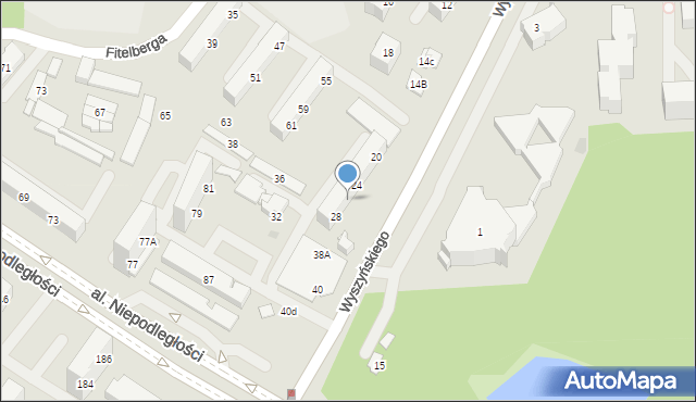 Tychy, Wyszyńskiego Stefana, ks. kard., 26, mapa Tychów