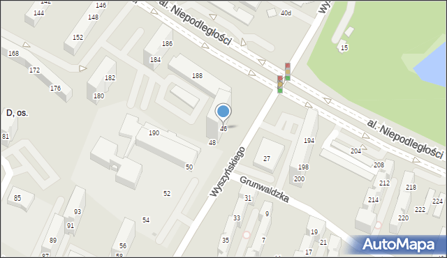 Tychy, Wyszyńskiego Stefana, ks. kard., 46, mapa Tychów