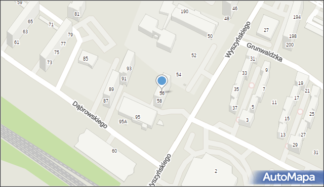 Tychy, Wyszyńskiego Stefana, ks. kard., 56, mapa Tychów