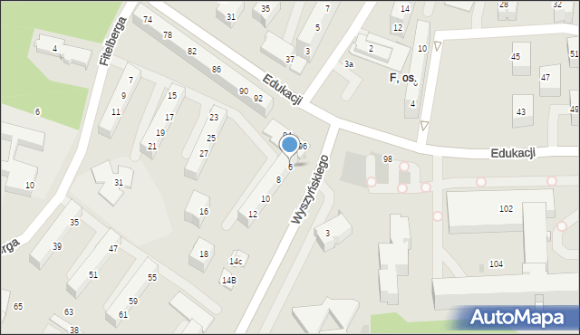 Tychy, Wyszyńskiego Stefana, ks. kard., 6, mapa Tychów