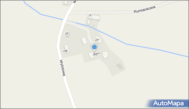 Uciechów, Wylotowa, 18G, mapa Uciechów