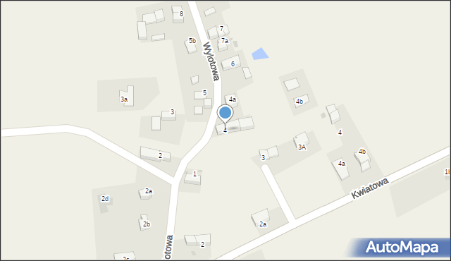 Uciechów, Wylotowa, 4, mapa Uciechów