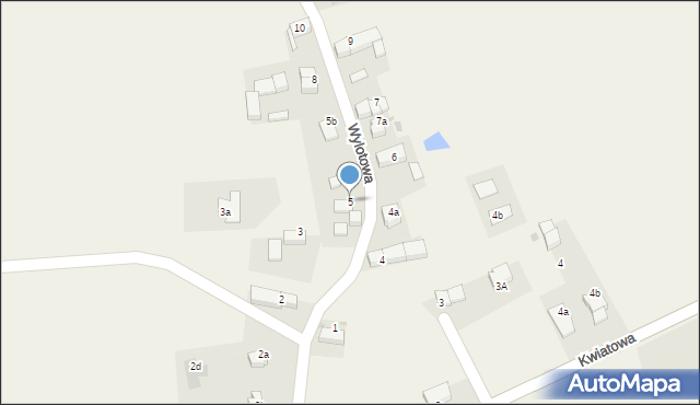 Uciechów, Wylotowa, 5, mapa Uciechów
