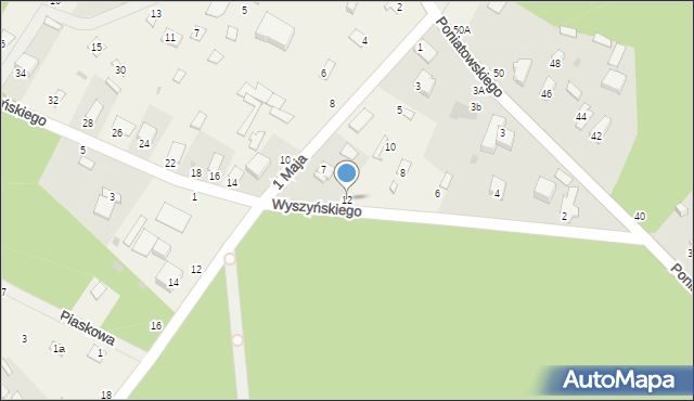 Urle, Wyszyńskiego Stefana, ks. kard., 12, mapa Urle