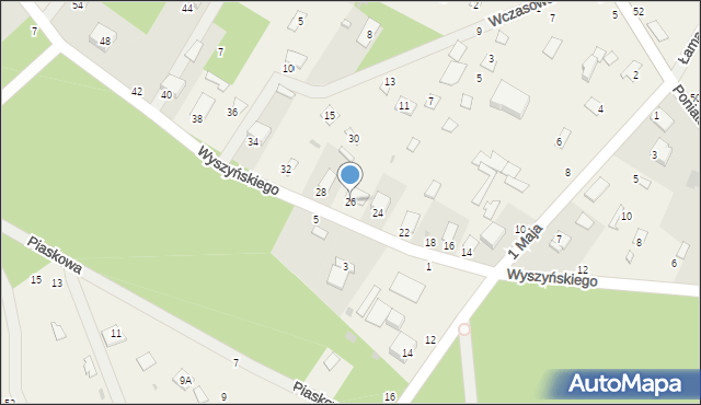 Urle, Wyszyńskiego Stefana, ks. kard., 26, mapa Urle