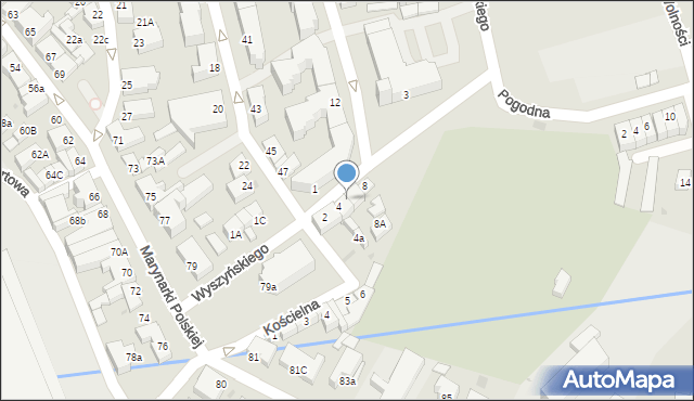 Ustka, Wyszyńskiego Stefana, ks. kard., 6, mapa Ustka