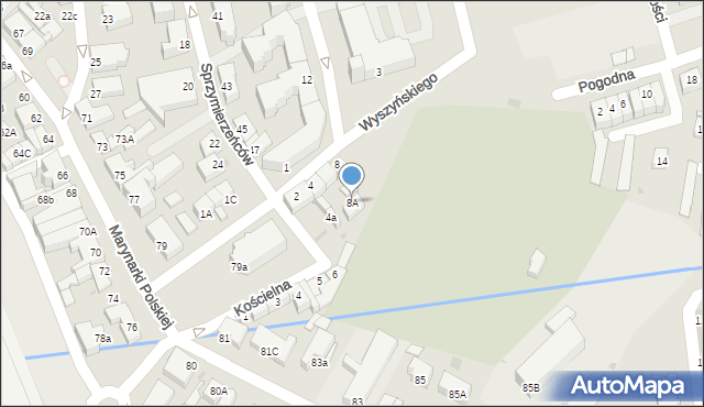 Ustka, Wyszyńskiego Stefana, ks. kard., 8A, mapa Ustka