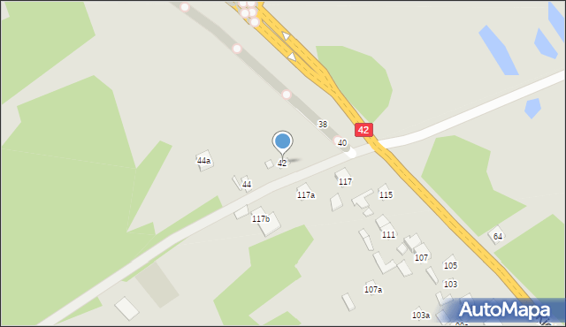 Wąchock, Wygoda, 42, mapa Wąchock