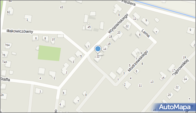 Wągrowiec, Wyspiańskiego Stanisława, 12, mapa Wągrowiec