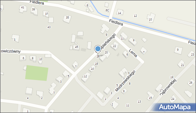 Wągrowiec, Wyspiańskiego Stanisława, 18, mapa Wągrowiec