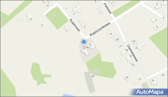 Wałdowo, Wypoczynkowa, 11, mapa Wałdowo