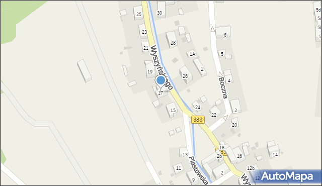 Walim, Wyszyńskiego Stefana, ks. kard., 17, mapa Walim