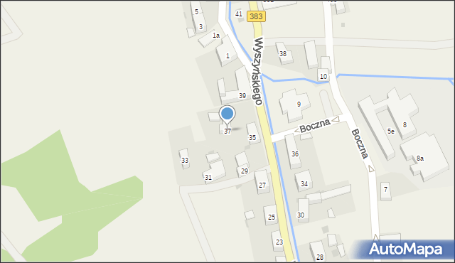 Walim, Wyszyńskiego Stefana, ks. kard., 37, mapa Walim