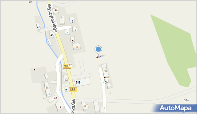Walim, Wyszyńskiego Stefana, ks. kard., 40c, mapa Walim