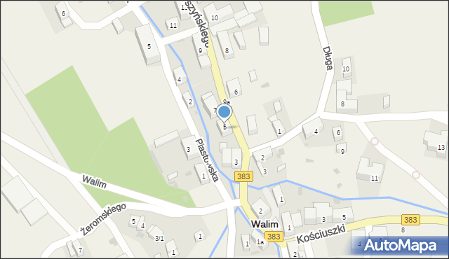 Walim, Wyszyńskiego Stefana, ks. kard., 5, mapa Walim