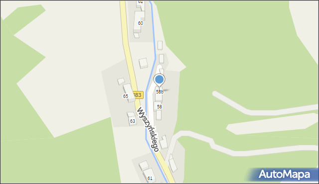 Walim, Wyszyńskiego Stefana, ks. kard., 58b, mapa Walim