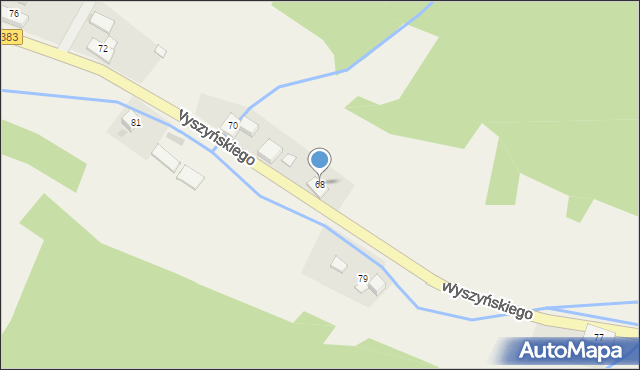 Walim, Wyszyńskiego Stefana, ks. kard., 68, mapa Walim