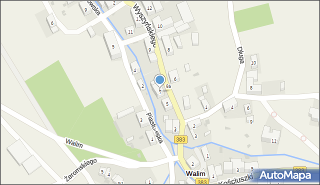 Walim, Wyszyńskiego Stefana, ks. kard., 7, mapa Walim