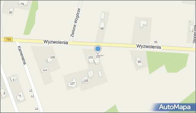 Wancerzów, Wyzwolenia, 101, mapa Wancerzów