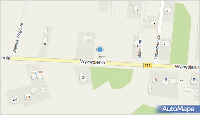 Wancerzów, Wyzwolenia, 60, mapa Wancerzów