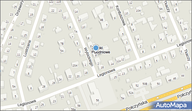 Warszawa, Wybickiego Józefa, gen., 4, mapa Warszawy