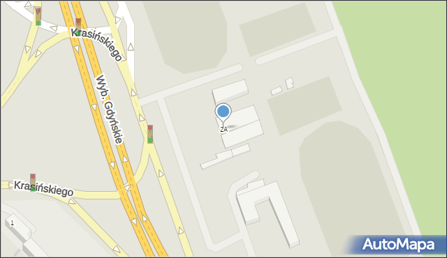 Warszawa, Wybrzeże Gdyńskie, 2A, mapa Warszawy