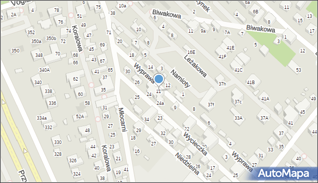 Warszawa, Wyprawa, 11, mapa Warszawy
